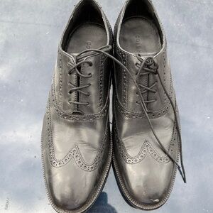 Cole Haan Black Leather Oxfords